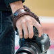 Camera leather wristband - EX-STOCK CANADA