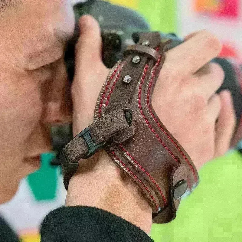 Camera leather wristband - EX-STOCK CANADA