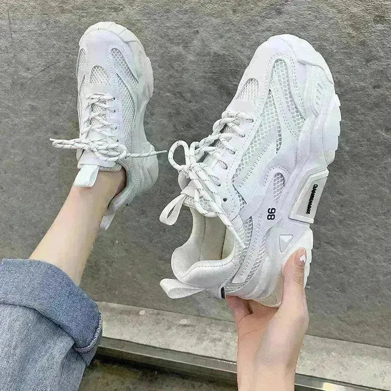 Candy-colored Thick-soled Increase Fashion Sneakers Women - EX-STOCK CANADA
