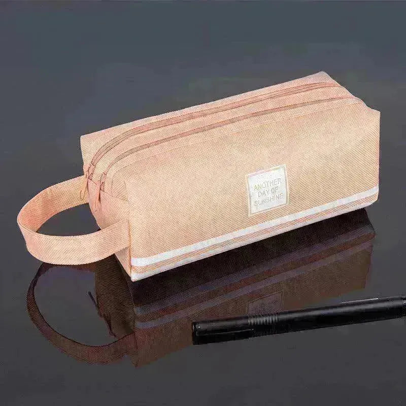 Canvas Double-Layer Stationery Box For Junior High School Students - EX-STOCK CANADA