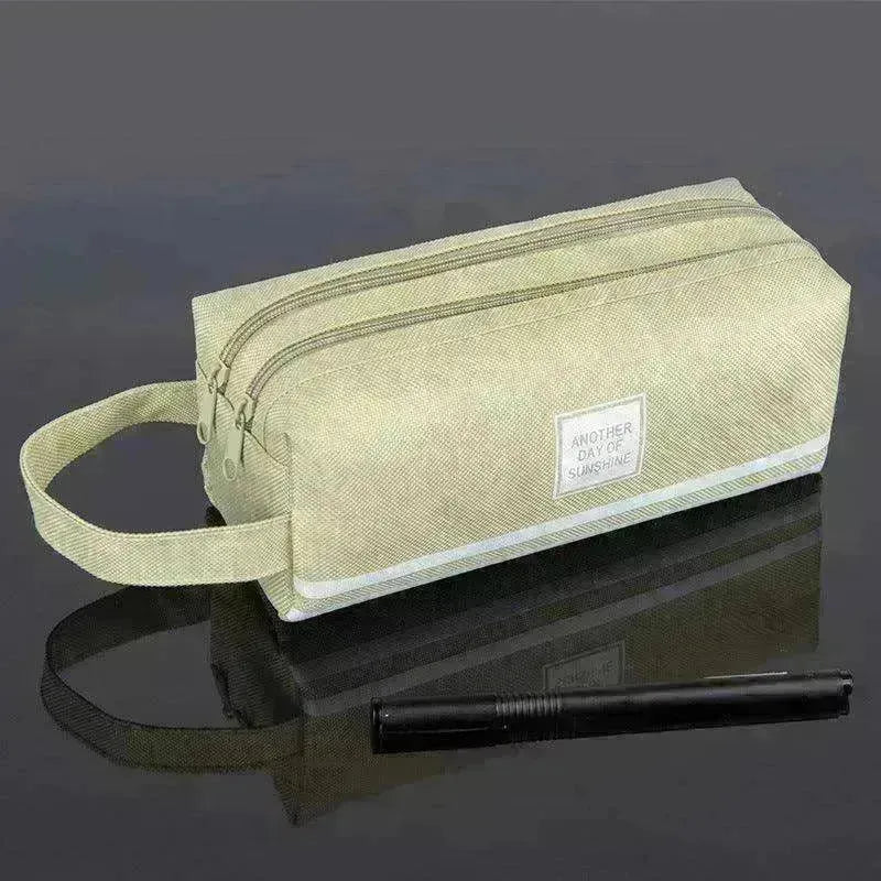 Canvas Double-Layer Stationery Box For Junior High School Students - EX-STOCK CANADA