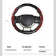 Car Carbon Fiber Pattern Glossy Car Steering Wheel Cover - EX-STOCK CANADA