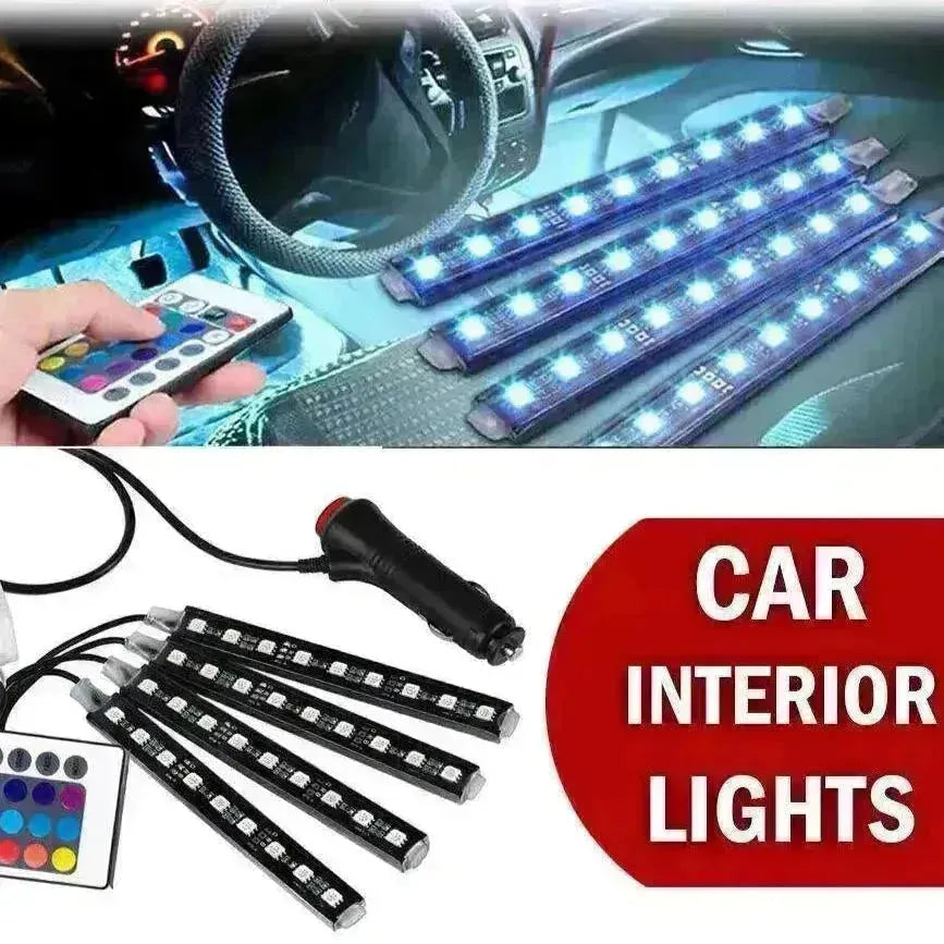 Car Interior Lights Neon Atmosphere RGB LED Strip Bar Car Decor Lighting Lamp US - EX-STOCK CANADA