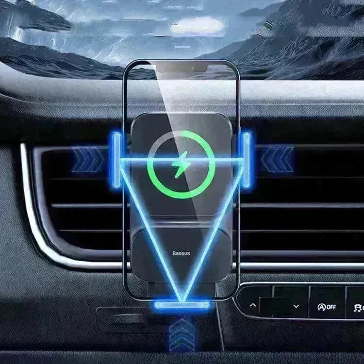 Car Mobile Phone Holder Wireless Charger - EX-STOCK CANADA