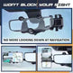 Car Rearview Mirror Phone Holder: Rotatable, Retractable, 360°, All Phones & Cars - EX-STOCK CANADA
