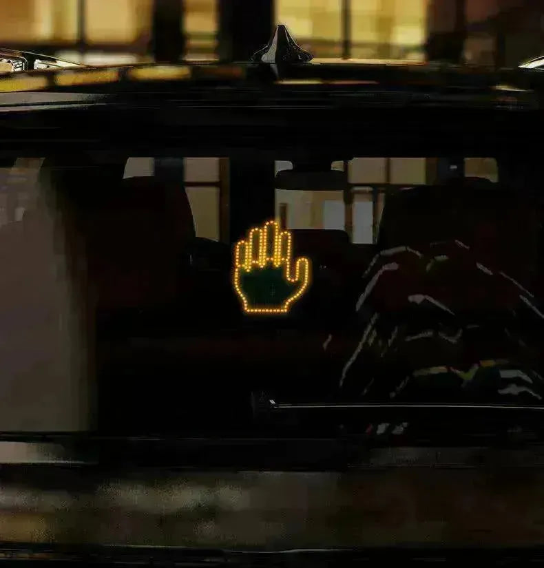 Car's Hand & Fingers Flashing LED Gesture Warning Light - EX-STOCK CANADA