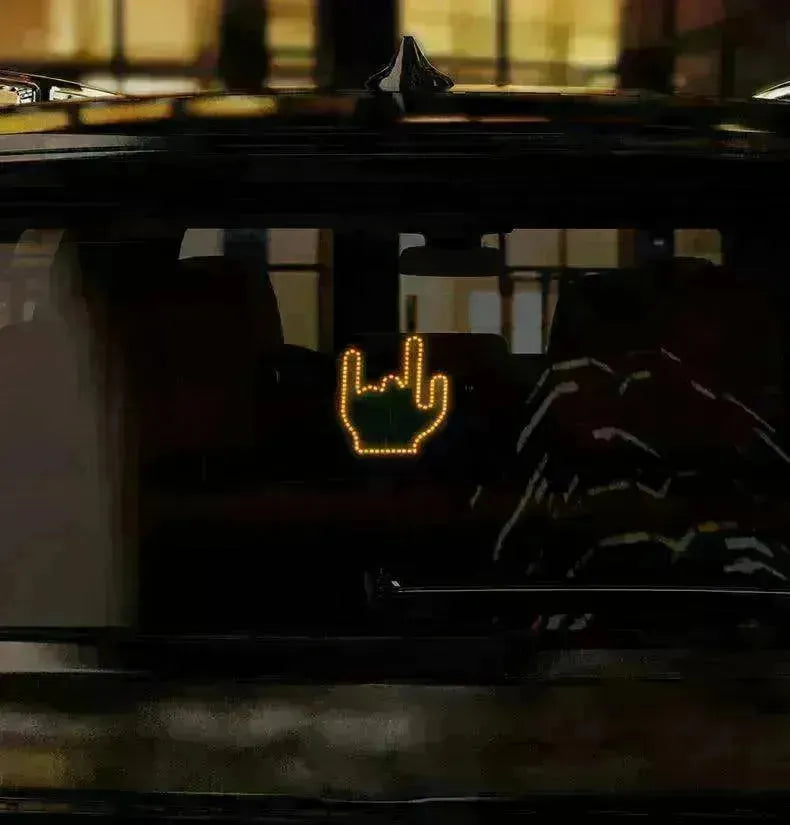 Car's Hand & Fingers Flashing LED Gesture Warning Light - EX-STOCK CANADA