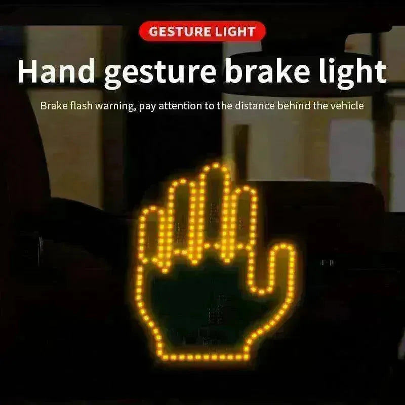 Car's Hand & Fingers Flashing LED Gesture Warning Light - EX-STOCK CANADA