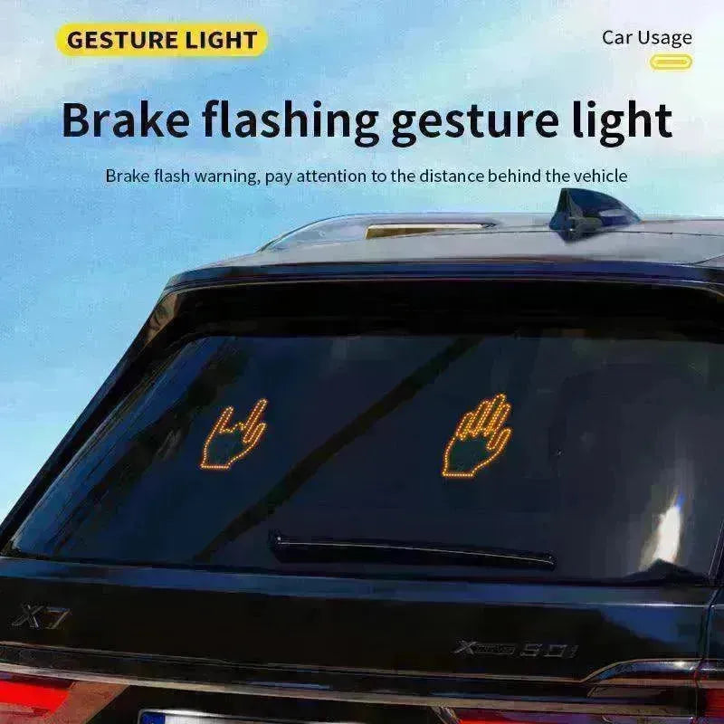 Car's Hand & Fingers Flashing LED Gesture Warning Light - EX-STOCK CANADA