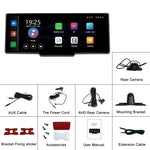 Car Smart Player HD PND 10 26-inch DVR With Rear View Three-way Camera Car play Android Auto reversing Wide angle 1920x1080 HD Car Camera - EX-STOCK CANADA