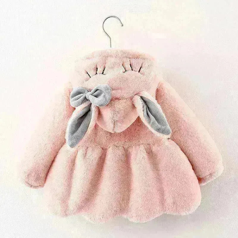 Cartoon Coat Hooded Baby Girl Toddler Fur - EX-STOCK CANADA