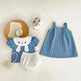 Cartoon Suspender Plaid A- Line Skirt - EX-STOCK CANADA