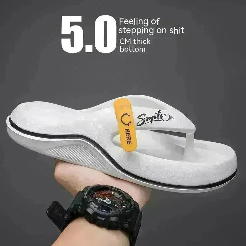 Casual Flip Flops Men's Outer Wear Plus Size All-matching Beach Shoes Men's Slippers - EX-STOCK CANADA