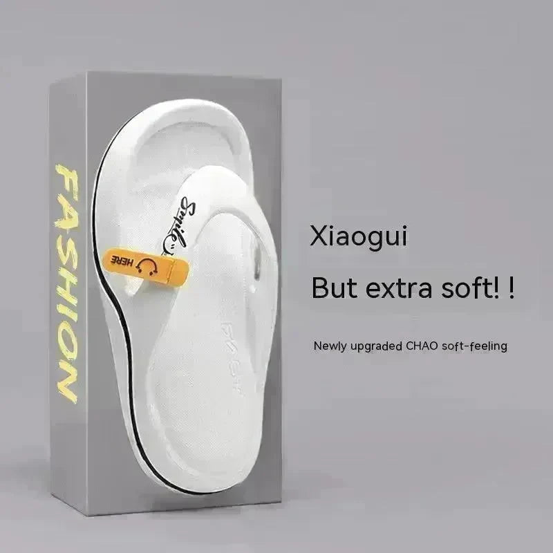 Casual Flip Flops Men's Outer Wear Plus Size All-matching Beach Shoes Men's Slippers - EX-STOCK CANADA