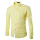 Casual Polo Collar Ironing Free Long Sleeves Shirt For Men - EX-STOCK CANADA