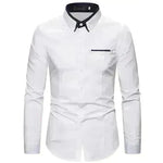 Casual Slim Fit Plus Size Long Sleeve Shirt - EX-STOCK CANADA