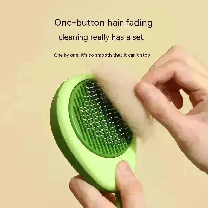 Cat Brush Hair Remover Cleaning Avocado Shaped Dog Grooming Tool Pet Combs Brush Stainless Steel Needle Pet Cleaning Care - EX-STOCK CANADA