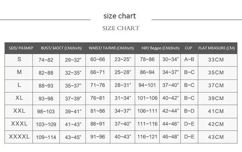 Women's Printed Split Three Piece Swimsuit Bikini - EX-STOCK CANADA