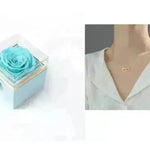 Fashion Acrylic Rotating  Valentine  Rose Jewelry gift  Box - EX-STOCK CANADA