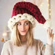 Christmas Plush Hat With Pompom Cute Winter Hat For Women Men Child - EX-STOCK CANADA