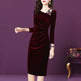 Long-sleeved Velvet Sheath Skirt With Fleece Lining And Extra Thickness EX-STOCK Canada 