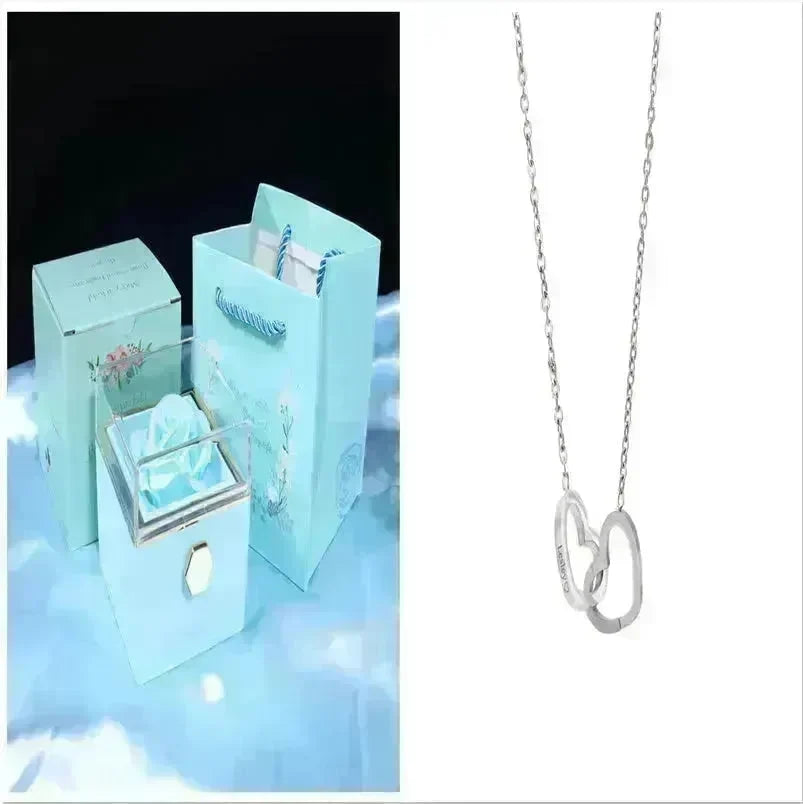 Rotating Soap Flower Rose Gift Box Creative Rotating Rose Jewelry Packaging Box Valentine's Day Gift For Women - EX-STOCK CANADA
