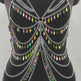 Nightclub Party Colorful  Crystal Body Chains for Stripers Lingerie Accessory - EX-STOCK CANADA