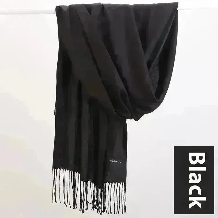 Pure Color Warm Keeping Scarf All-match Cashmere Shawl - EX-STOCK CANADA