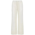 Pure Color Minimal Versatile Sports Style Low Waist Lace-up Draping Mop Straight-leg Trousers - EX-STOCK CANADA