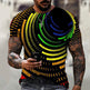 Men's Black Tech 3D Printed Short Sleeve T-Shirt  EX-STOCK CANADA