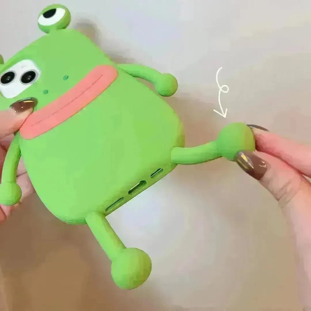 Cute Frog Cartoon Shockproof Bumper Phone Case for Girls - EX-STOCK CANADA
