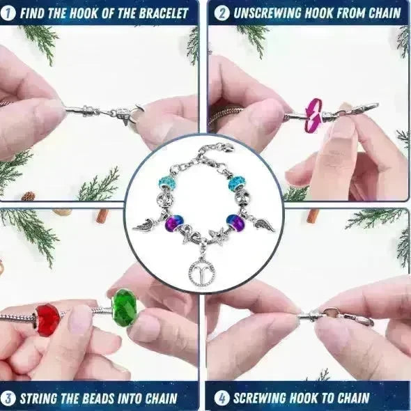 Advent Calendar 2024 Girls Zodiac Constellation Bracelet Making Kit, 24 Days Countdown Christmas Advent Calendar With 2 Sets DIY Bracelets, Horoscope Gifts For Girls TeensAge 5-18 - EX-STOCK CANADA