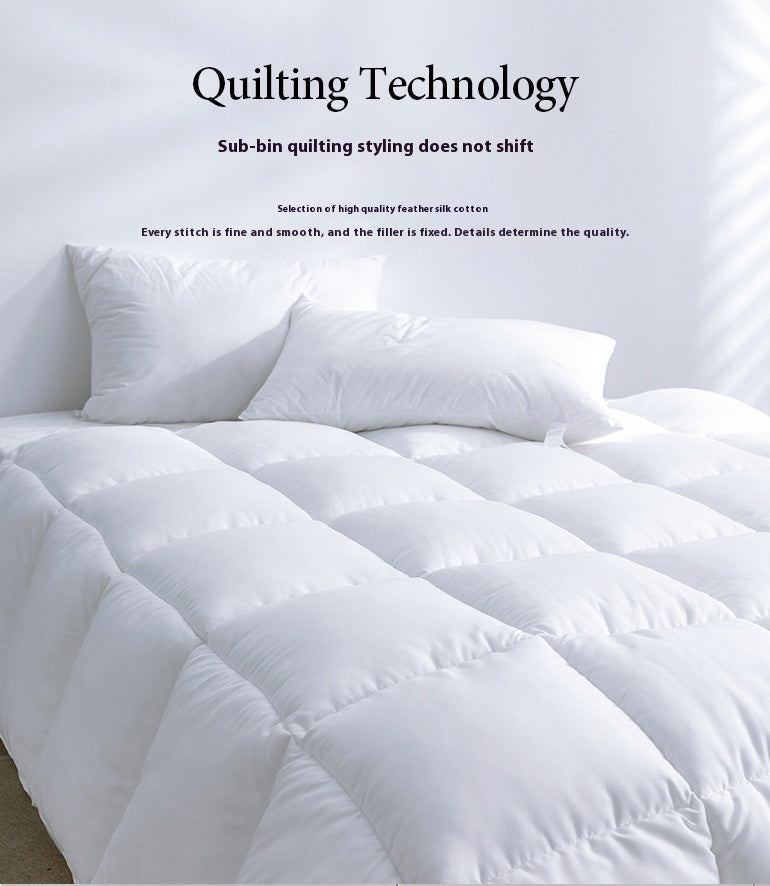 Chemical Fiber Bed & Breakfast Hotel Duvet Insert Thick Feather Velvet Quilt EX-STOCK Canada 