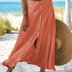 Women's summer Fashion Cotton Linen A-Line Hip Mid Waist Long maxi Skirt - EX-STOCK CANADA