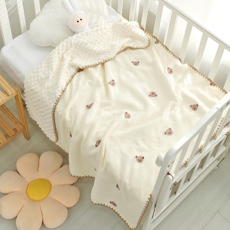Doudou Blanket Baby Blanket Crepe Newborn Soothing Blanket EX-STOCK Canada 