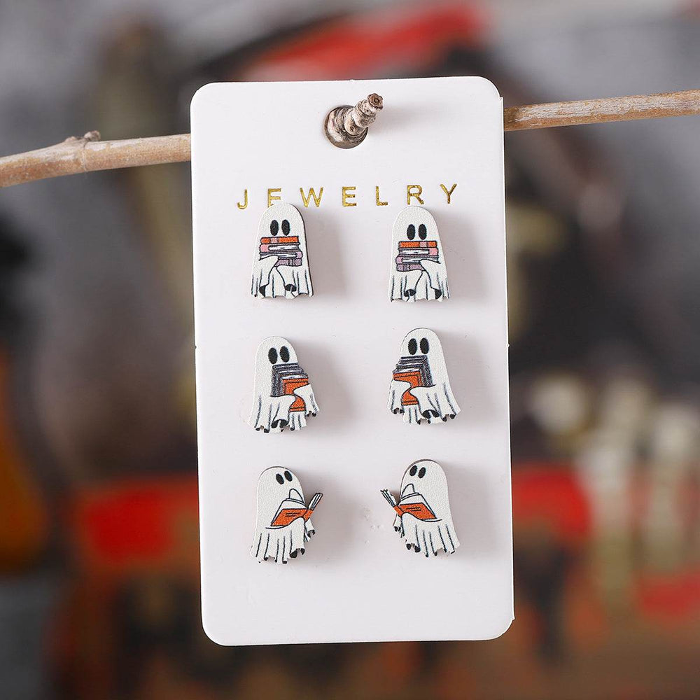 Halloween Book Ghost Wooden Studs Suit - EX-STOCK Canada