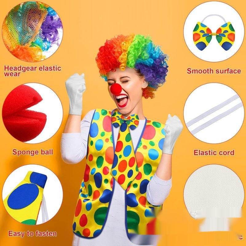 Halloween Clown Wig Dress Up Costume EX-STOCK