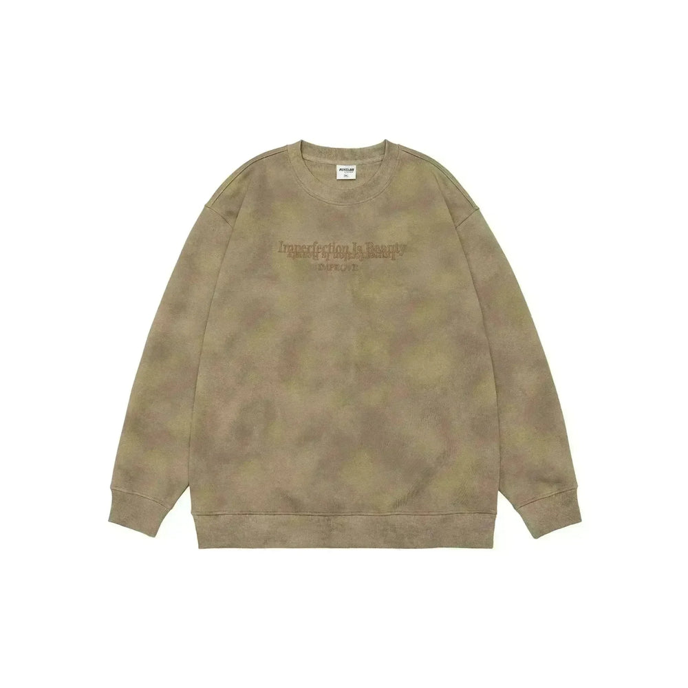 Retro heavy Oversized Crew neck Pullover sweatshirt for men - EX-STOCK CANADA