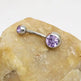 Puncture Hypoallergenic Titanium Steel Navel Buckle Belly Nail - EX-STOCK CANADA