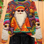 Women's Pullover Christmas Pattern Round Neck Sweatshirt EX-STOCK Canada 