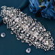Luxury and Elegant Bridal Flower Rhinestone Headband Fashion Accessories set - EX-STOCK CANADA