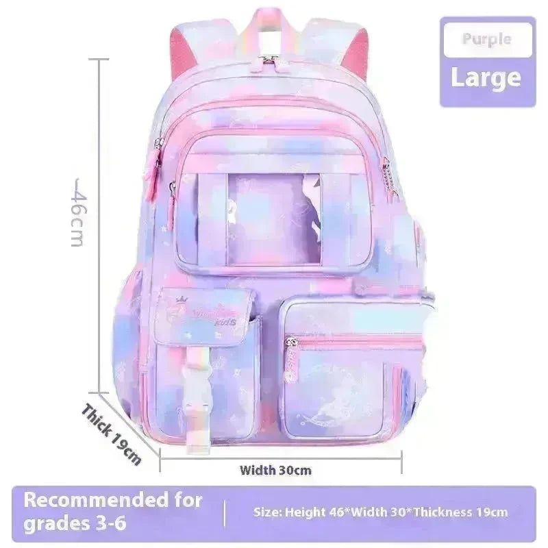 Fantasy Girl Children Backpack Large Capacity Backpack for Kids - EX-STOCK CANADA