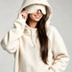 Women's Fleece-Lined Hoodie & Jogger Set with Eye Mask Hood – Pink, Black, Beige | S–3XL