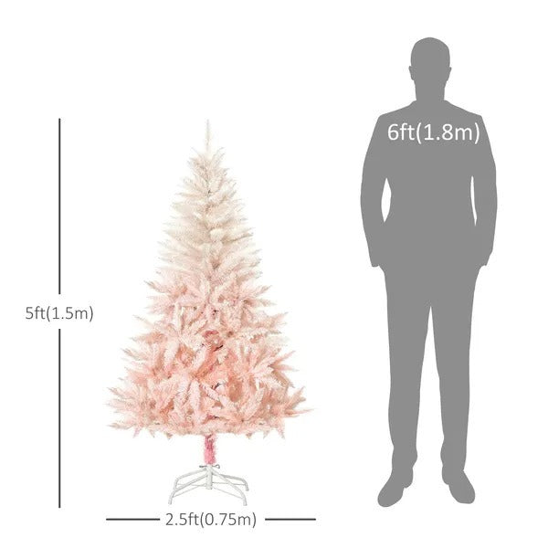 5ft Artificial Christmas Tree Home Decoration Automatic Open White EX-STOCK Canada 