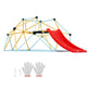 Climbing Dome, For Kids 3 To 9 Years Old, 8FT Geometric Dome Climber With Slide,Jungle Gym Supports 600LBS And Easy Assembly, With Climbing Grip, Outdoor And Indoor Play Equipment For Kids EX-STOCK