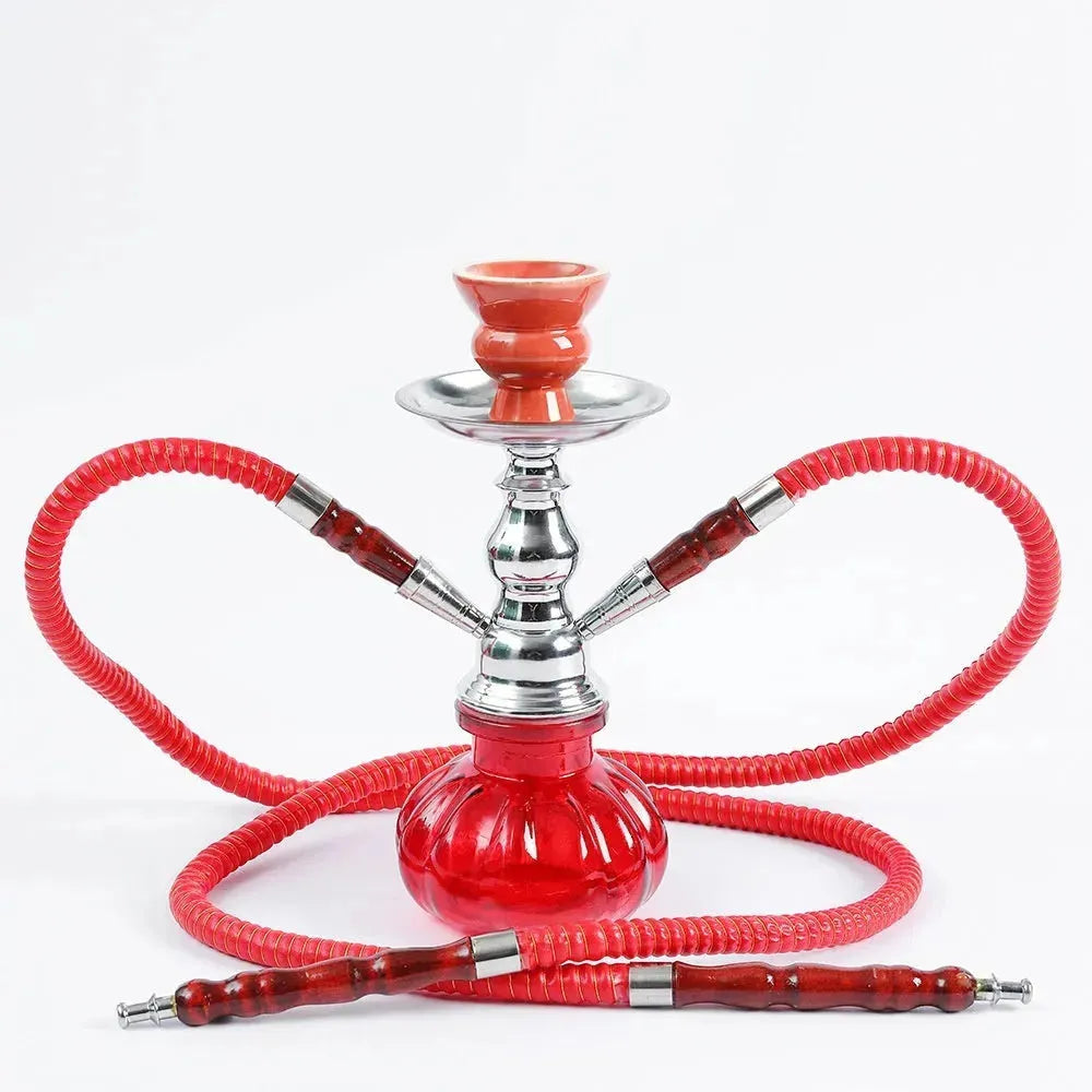 Small Size Iron Single And Double Pipe Hookah Suit - EX-STOCK CANADA