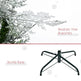 6 Feet Pencil Snow Flocked Artificial Christmas Tree With 517 Realistic Cypress Branches, Auto Open, Green EX-STOCK Canada 