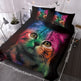 Cat Bedding For Kids Girls Boys Cute Colorful Cat Pattern Quilt Cover Bedspread 3 Piece Bold Color Black Animal Duvet Cover Set For Single Bed EX-STOCK Canada 