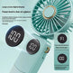 Handheld Fan Digital Display Hanging Neck Folding Charging - EX-STOCK CANADA