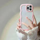 Wave Border Mobile Phone Case Solid Color Simple Candy Color - EX-STOCK CANADA